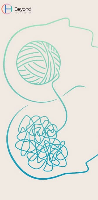Ilustración sobre orden emocional y mental 